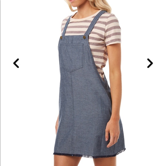 LILYA Denim Overall Dress - Picture 2 of 5